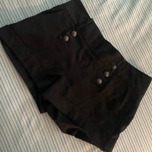 Black booty shorts